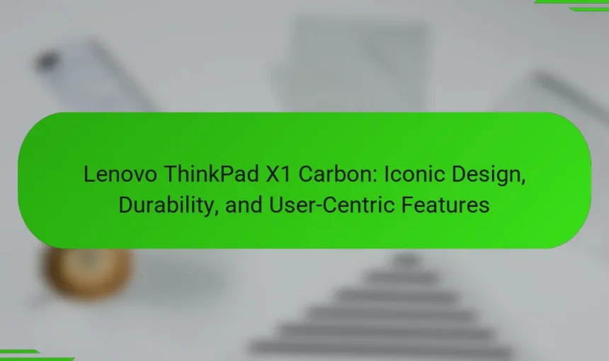 Lenovo ThinkPad X1 Carbon: Iconic Design, Durability, and User-Centric Features