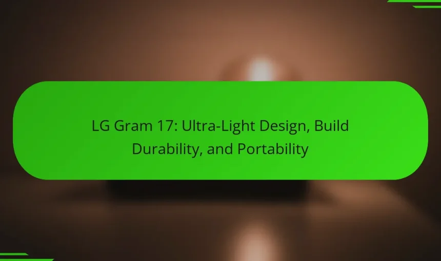 LG Gram 17: Ultra-Light Design, Build Durability, and Portability