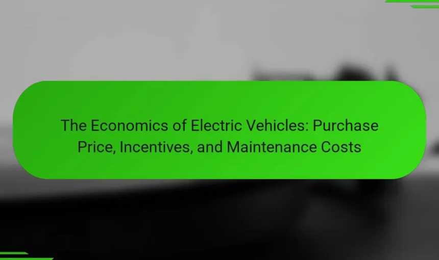 The Economics of Electric Vehicles: Purchase Price, Incentives, and Maintenance Costs