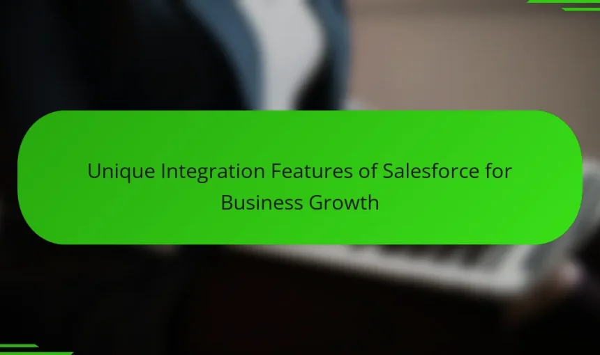 Unique Integration Features of Salesforce for Business Growth