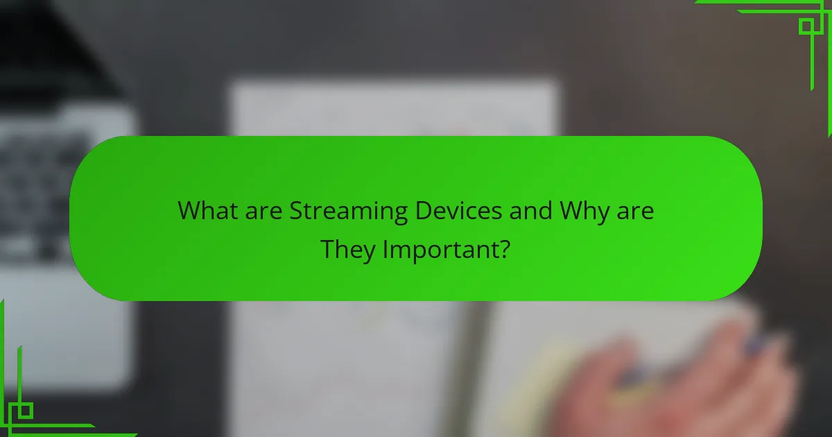 What are Streaming Devices and Why are They Important?